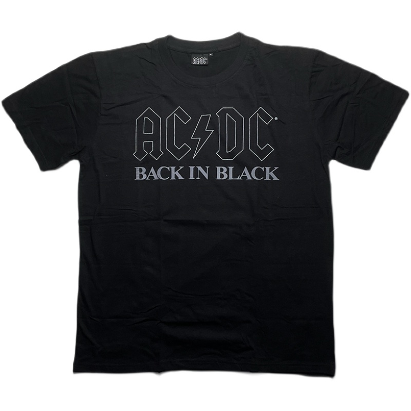 AC/DC 官方原版 Back In Black 封面标准款 (TS-XXL)